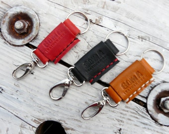 Leather key chain keychain