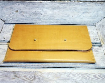 Leather case, portfolio, iPad, genuine leather,