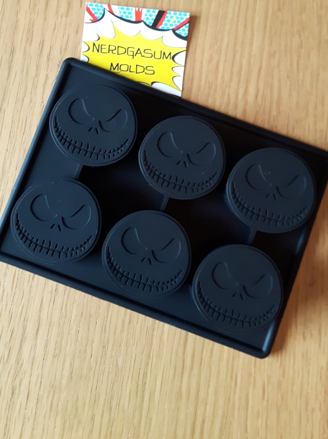 JACK SKELLINGTON FACE Silicone mold for Candy / Chocolate / Cake / Ic…