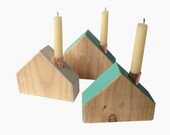 Block House Candle Holder