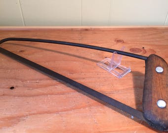Antique Wood Handle Hack/Meat Saw