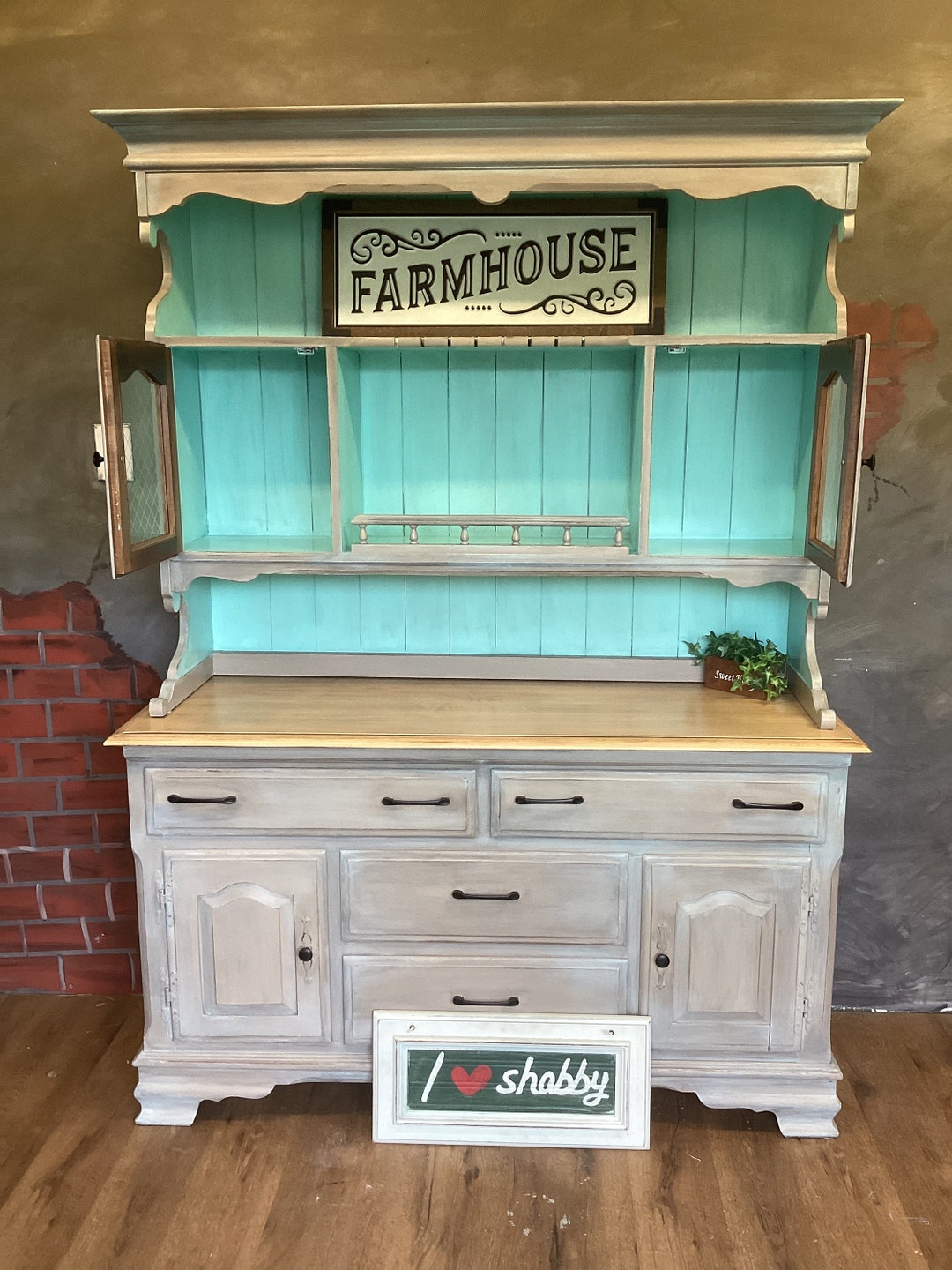 Modern Farmhouse Hutch Etsy