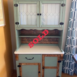 Hoosier cabinet with flour bin and sifter refinish outlet