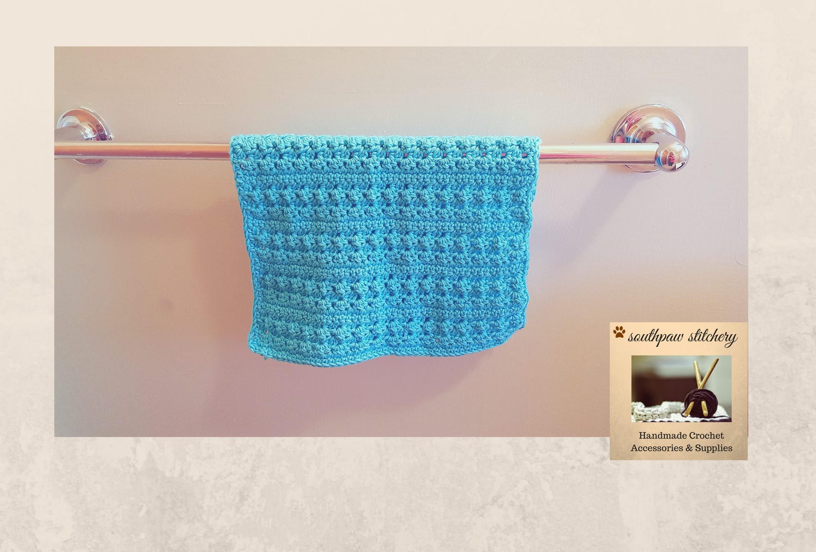Easy CROCHET PATTERN Hand Towel Pattern Bath Towel Kitchen Etsy