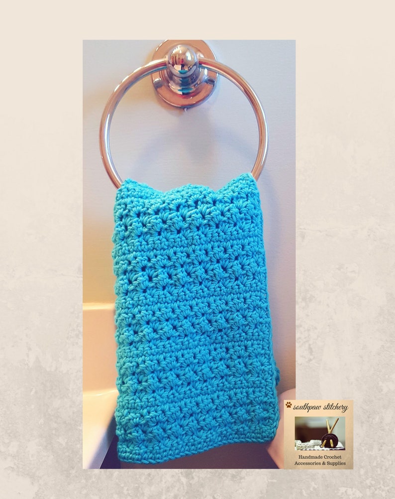 Easy CROCHET PATTERN Hand Towel Pattern Bath Towel Kitchen Etsy