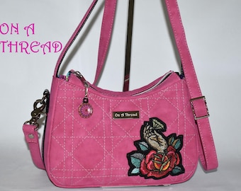 Annabelle Shoulder Bag | Nubuck Faux Leather | Cross Body Purse |