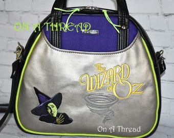 Bolso Bowler del Mago de Oz bordado: Monedero de piel sintética