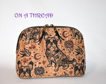Cork Pouch | Zippered Pouch | Bulldog Cork Case