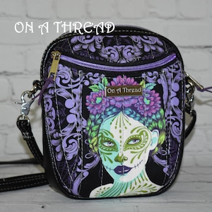 Tula Pink Rare OOP De La Luna Crossbody Bag | Tula Pink Quilted Bag | Tula Pink | De La Luna Purse