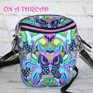 Tula Pink All Stars Crossbody Bucket Bag: Waterproof Canvas Lining