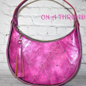Bolso de mano Duchess de piel sintética / Bolso Duchess / Monedero de piel sintética morado