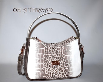 Crocodile Faux Leather Purse | Crocodile Satchel | Annabelle