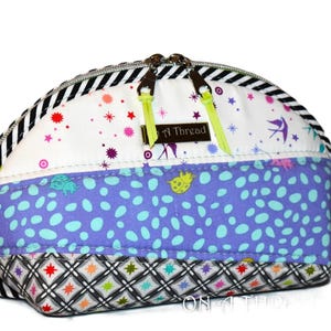 Tula Pink Clam Up Bag: Quilted Cotton Case, XL Size