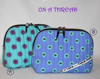Tula Pink OOP Pouch | Supply Case |  Quiled Bag