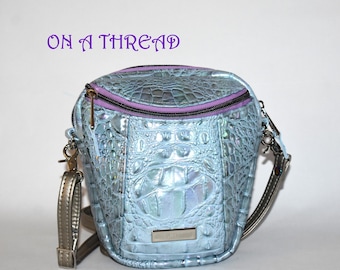Iridescent Faux Crocodile Purse | Crossbody Bag | Oil Slick Bucket Bag