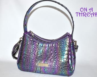 Iridescent Faux Crocodile Purse | Crossbody Bag | Oil Slick Crossbody