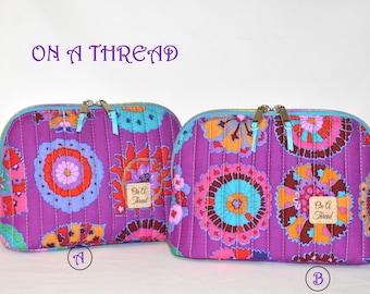 Kaffee Fassett Quilted Pouch | Supply Case | Toiletry Case