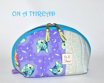 Tula Pink Clam Up Bag: Quilted Cotton Case, XL Size