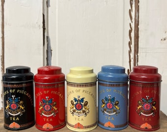 Vintage Jacksons of Piccadilly Tea Tins - 5