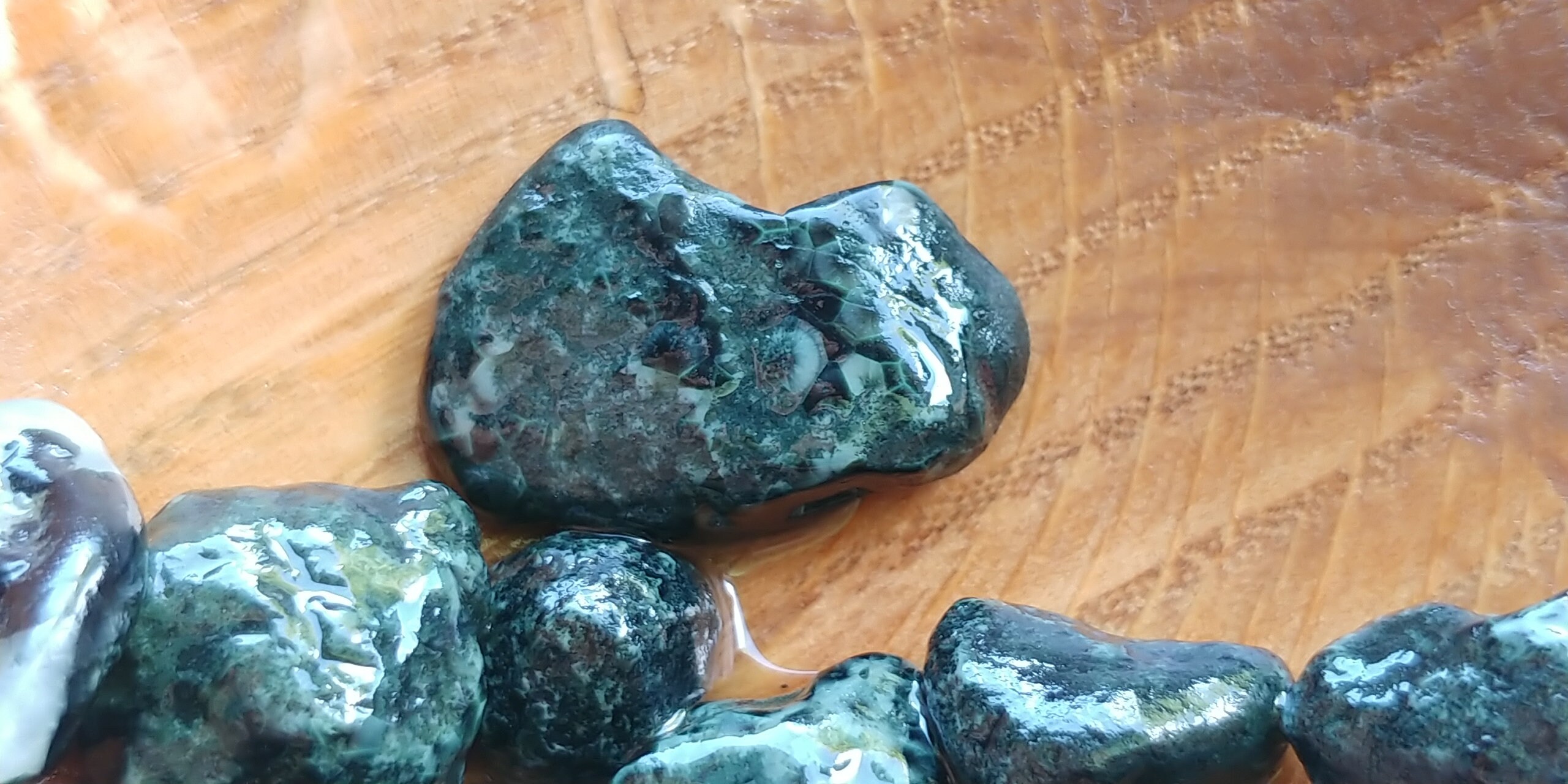 60g of Michigan Greenstone Rare Chlorastrolite SemiPolished Etsy