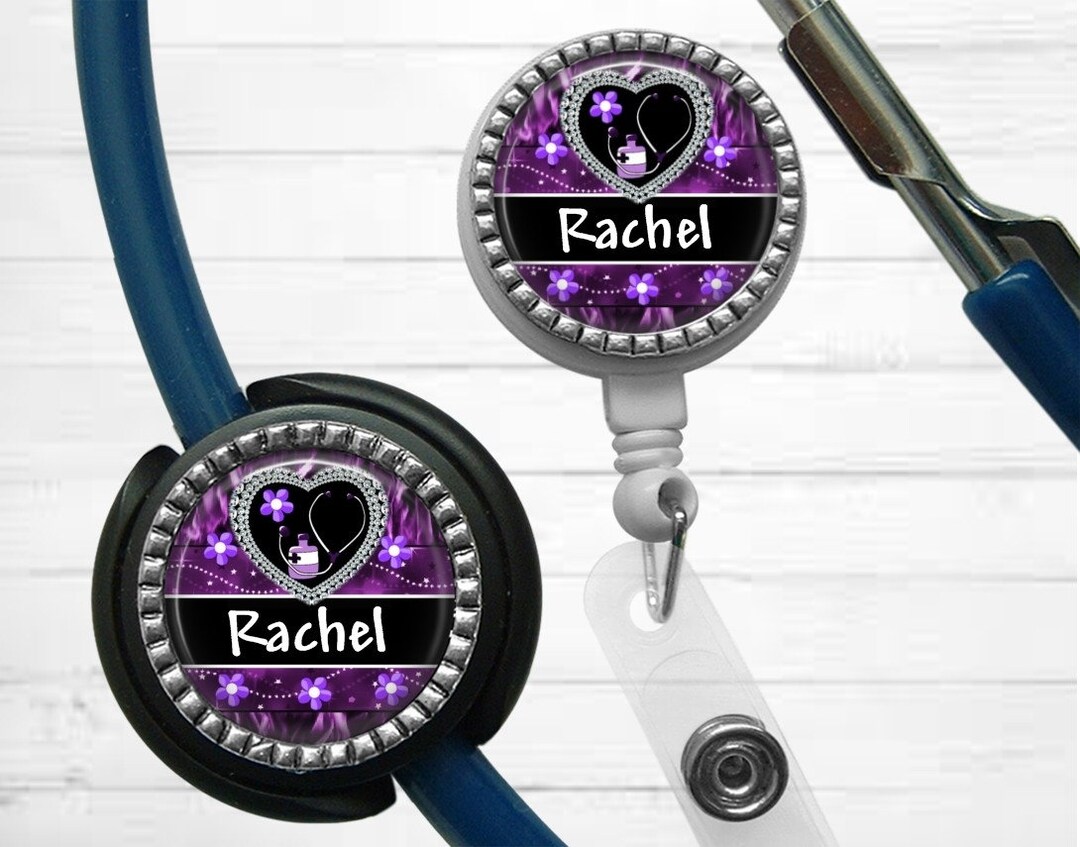 Personalized Medical ID Badge Reel or Personalized Medical Etsy