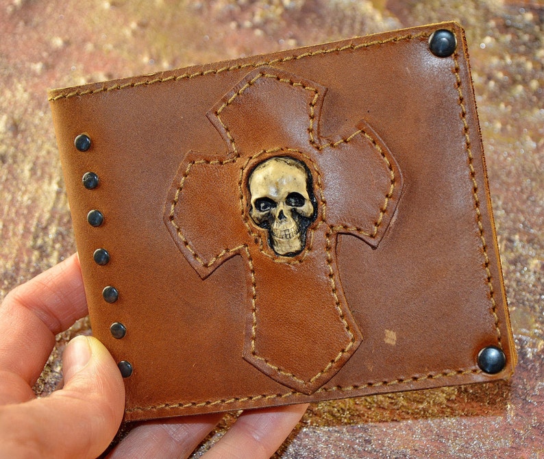 Money Clip Mens Wallet Leather Wallet Baphomet Etsy Money Clip Mens Wallet Leather Wallet Baphomet Etsy