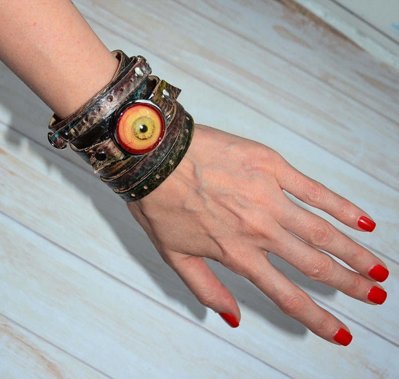 Creepy jewelry Eye necklace Zombie jewelry Halloween Etsy