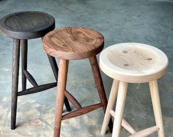 ☺️ Handmade Stool 試作品 ☺️ Custom Stools, Handmade Stool, Kitchen Stool, Counter Hight