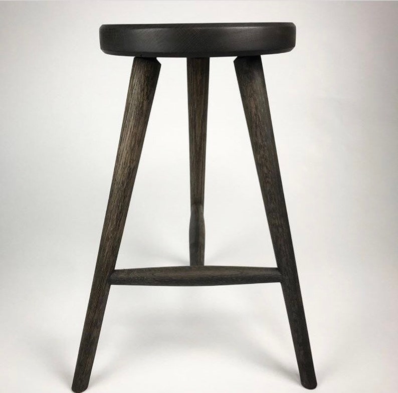 Custom Stools, handmade stool, kitchen stool, counter hight stool, walnut stool, white oak stool, oak stool, wood stool, wooden stool image 6