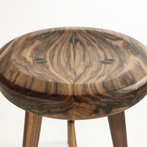 Custom Stools, handmade stool, kitchen stool, counter hight stool, walnut stool, white oak stool, oak stool, wood stool, wooden stool image 2