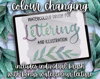 Amazing Colour Changing Watercolour Brush for Procreate