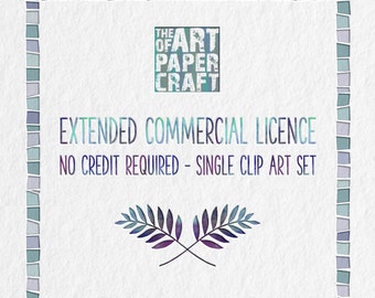 No Credit Required Extended Commercial Licence for a Single Clip Art Set