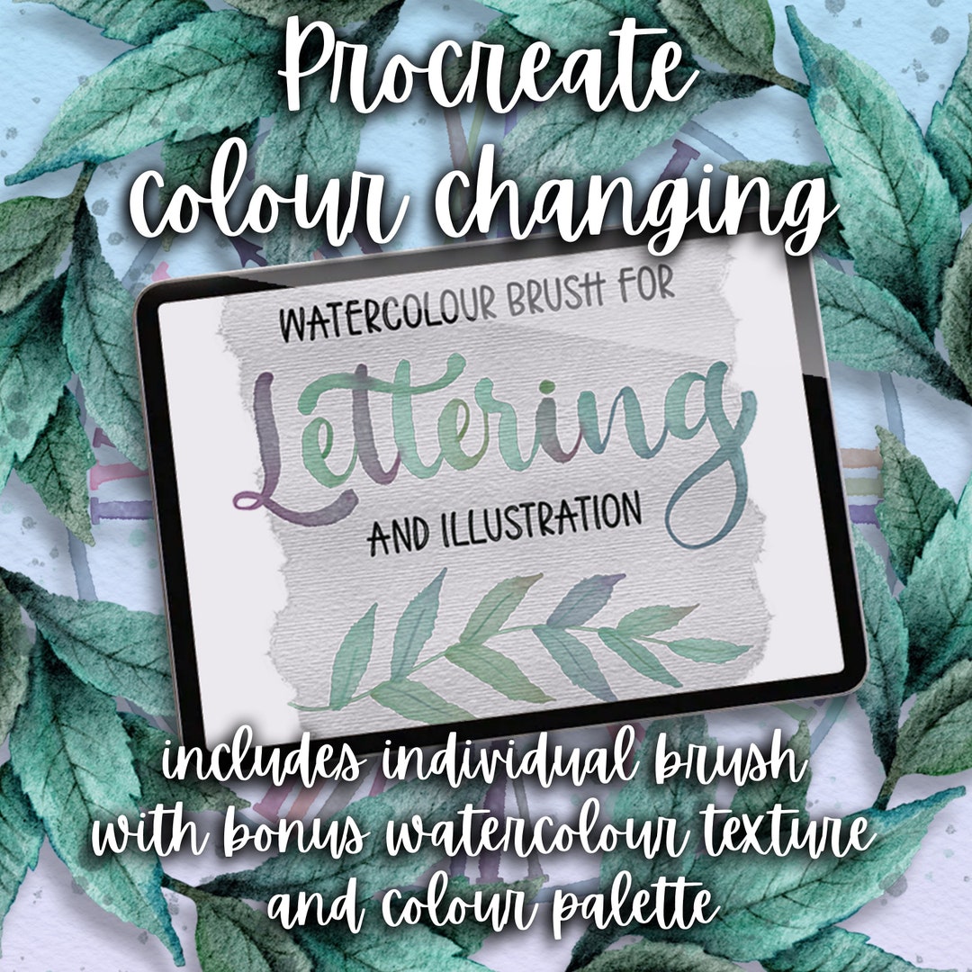 Amazing Colour Changing Watercolour Brush for Procreate - Etsy
