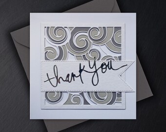 Handmade Waves Thank You Card