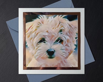 Adorable Westie Greeting Card