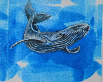 Whale - original artwork