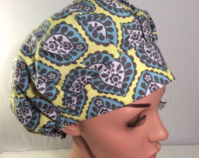 Tommhanes Bouffant Scrub Hat - Unisex Surgical Cap One Size, Multiple Colors (Color08)