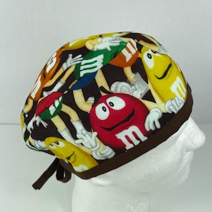 M and M Cap  Mens Hats Unisex Cap Scrub Cap Surgical Scrub Hat Skull Cap Head Cover Medical Gift