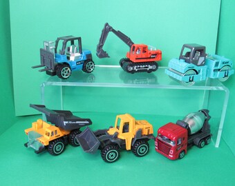 Miniature Construction Vehicle. Miniature Dollhouse Toys. Diorama Scale Models