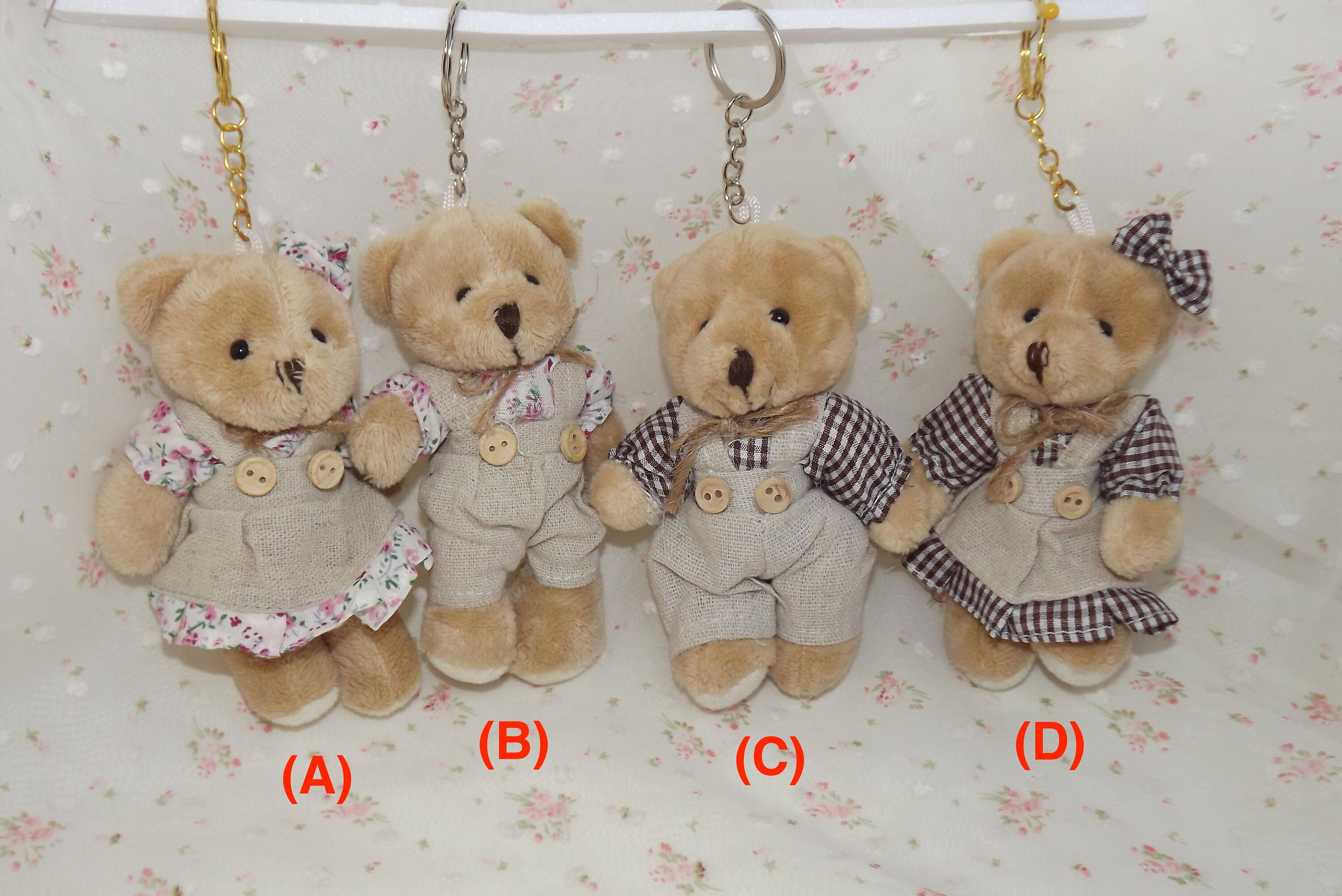 6 stuks mini-beren pluche dieren, 10 cm, kleine knuffeldieren, speelgoed, kleine zachte poppen voor babyshower, verjaardag, afstuderen, sleutelhanger