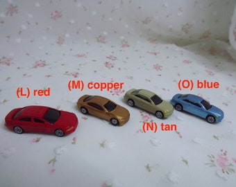 Miniature Dollhouse Toy cars.  Cars. Dollhouse Accessories. Model Train Layouts. Railroad Accessories. Diorama Model Vehicles