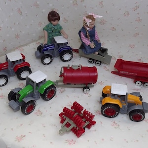 Miniature Farm Tractors and Equipments. Miniature Dollhouse Toys. Train Layout Upgrades. Model Railroad Accessories. Diecast Toy Tractors
