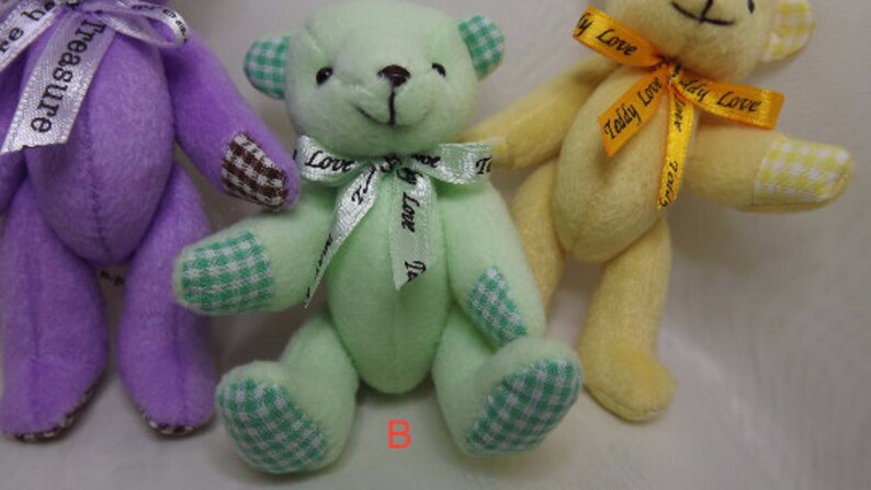 Miniature Teddy Bears Bear Ornaments Animal Key Chains Bear Brooch Dollhouse Bears Bear Pendants Bear Key Chains Handmade Bears
