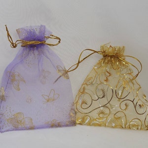 Sachets pot-pourri. Party Favor Candy Sacs-cadeaux. Sacs-cadeaux de bijoux.  Pochettes de rangement de bijoux, sacs. Anniversaire, Douche Favor Bags, Pouches