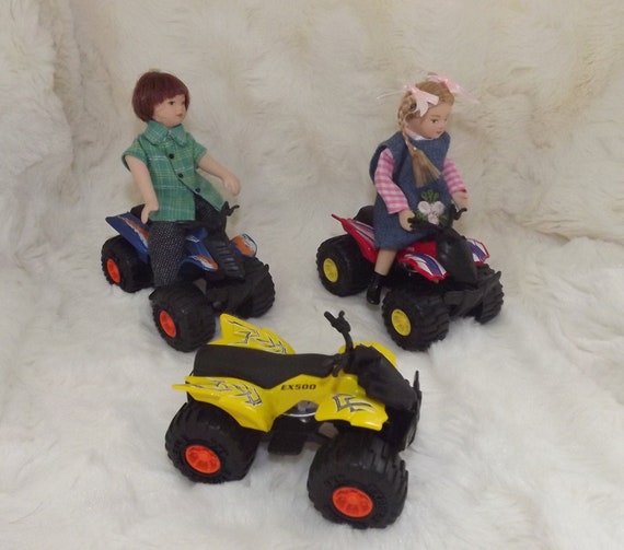 Miniature Dollhouse Children's Toys. Dollhouse Quads, ATV. Miniature  Vehicles. Train Layout Upgrades. Miniature Dollhouse Garden Accessories 