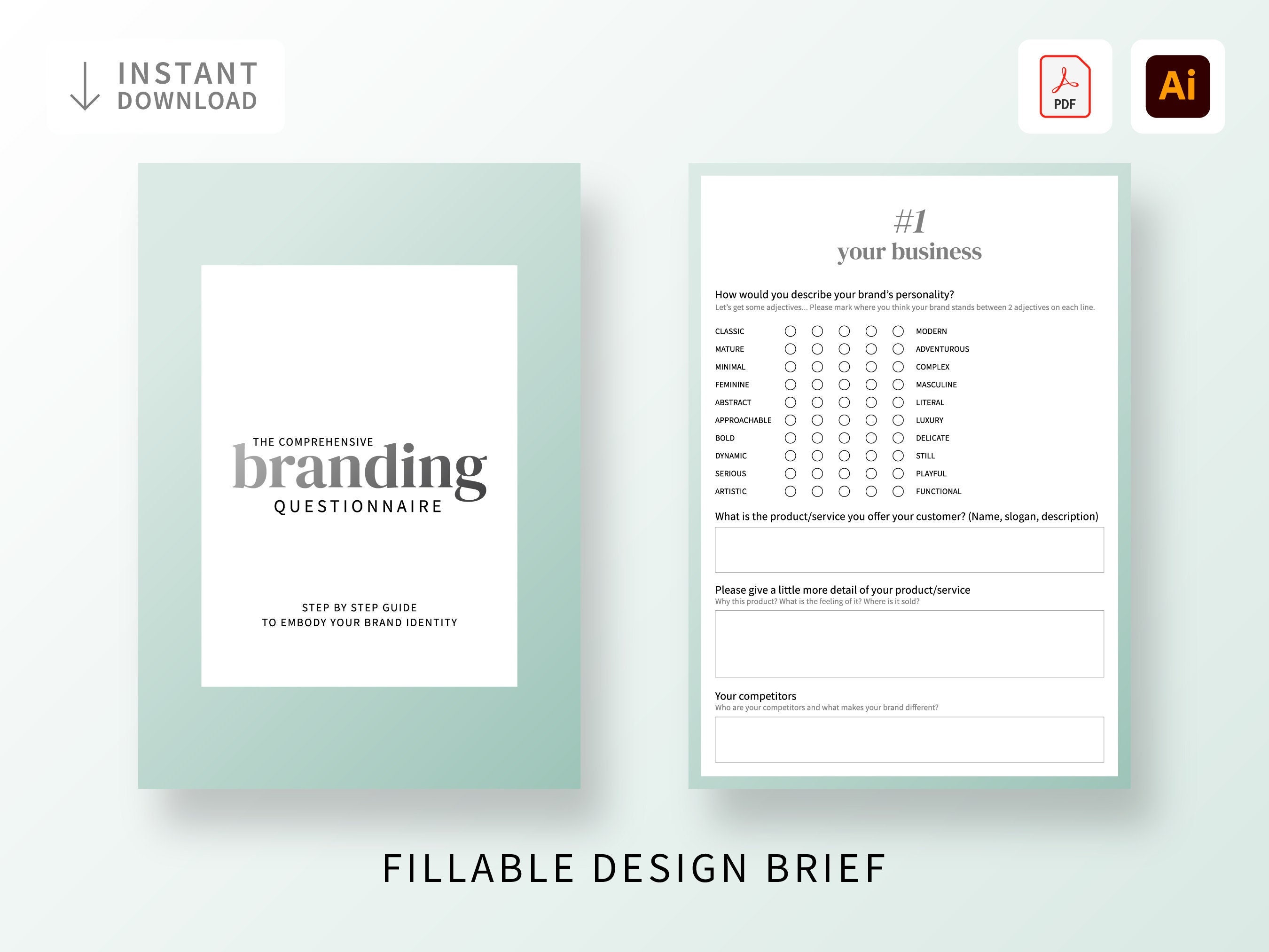 Logo Branding Questionnaire Etsy