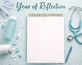 Health Chronic Illness Reflection Journal | End of Year Support for Long Term Conditions | Gentle Printable for Energy, Identity & Care