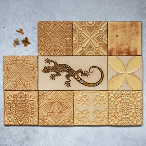 Vanilla Handmade Ceramic Rustic Tiles for Kitchen/Bathroom Backsplash Wall Tile Decorative Tile image 2