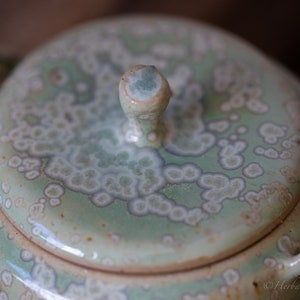 Spring Teapot with Wooden Handle Handmade Ceramic Teapot 750 ml Teapot image 5