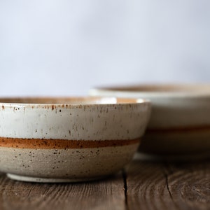 Handmade ceramic set of plate and bowl soup bowl dinnerware set image 2